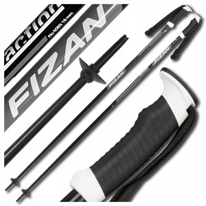 KIJE KIJKI NARCIARSKIE ZJAZDOWE FIZAN ACTION PRO GREY CZARNE SZARE 115 cm