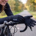DAMSKIE RĘKAWICZKI ROWEROWE ROGELLI LAVAL PRZEJŚCIOWE CZARNE ODBLASKOWE / S
