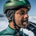 CZAPKA ROWEROWA BIEGOWA ROGELLI LAZIO POD KASK Z MEMBRANĄ CZARNA S/M