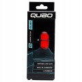 TYLNA LAMPKA ROWEROWA QUBO QUAD LED 4 TRYBY 15 lm 320 mAh ŁADOWANA USB