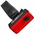TYLNA LAMPKA ROWEROWA QUBO EDGE COB LED 6 TRYBÓW 350 mAh ŁADOWANA USB