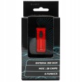 TYLNA LAMPKA ROWEROWA QUBO EDGE COB LED 6 TRYBÓW 350 mAh ŁADOWANA USB