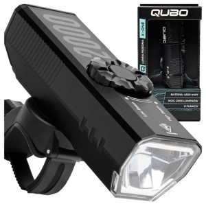 PRZEDNIA LAMPKA ROWEROWA QUBO X-ONE 2000 lm 8 FUNKCJI 4500 mAh ŁADOWANA USB