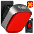 TYLNA LAMPKA ROWEROWA QUBO QUATRO R COB LED 300 mAh 8 FUNKCJI ŁADOWANA USB