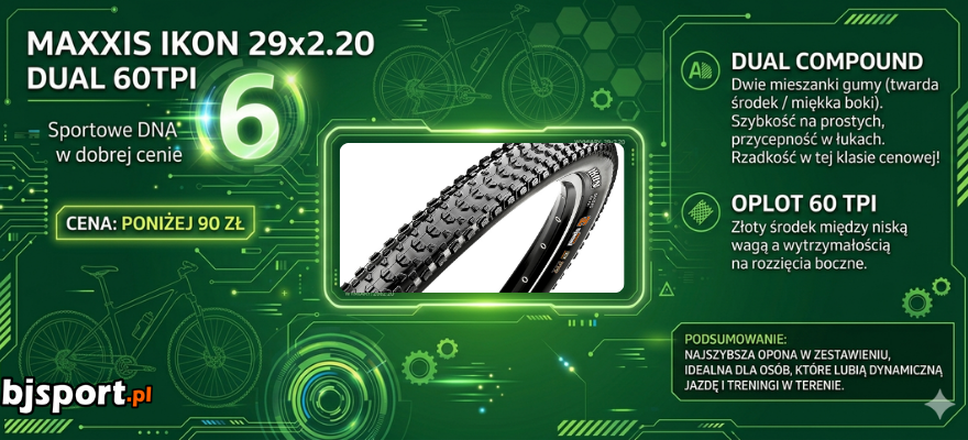 Opona rowerowa Maxxis Ikon Dual Drutowana 29x2.20